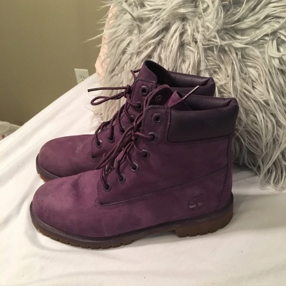 Brand New Purple Timberland Boots
